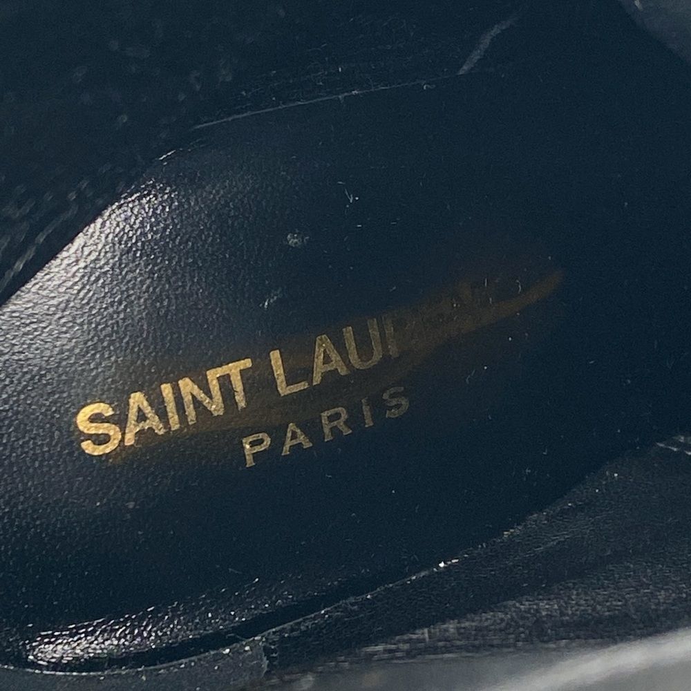 Saint Laurent Opyum Logo Leather Booties size 39.5 - Picture 12 of 16